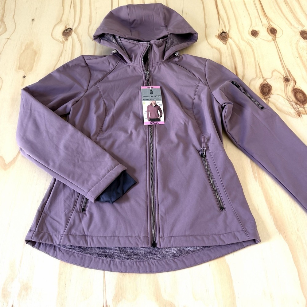 Free Country Women's Small Freecycle Super Softshell Water Resistant Jacket NEW